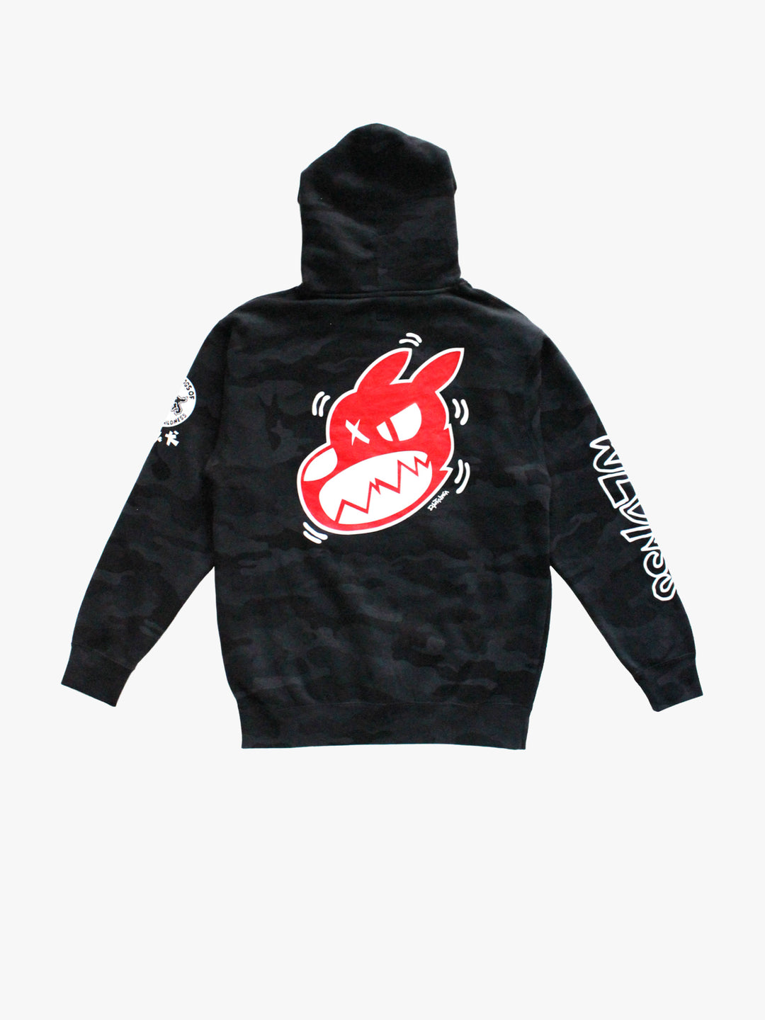 "MEDIUM" Nora Inu Logo Hoodie (Black Camo)
