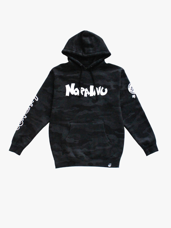 "MEDIUM" Nora Inu Logo Hoodie (Black Camo)