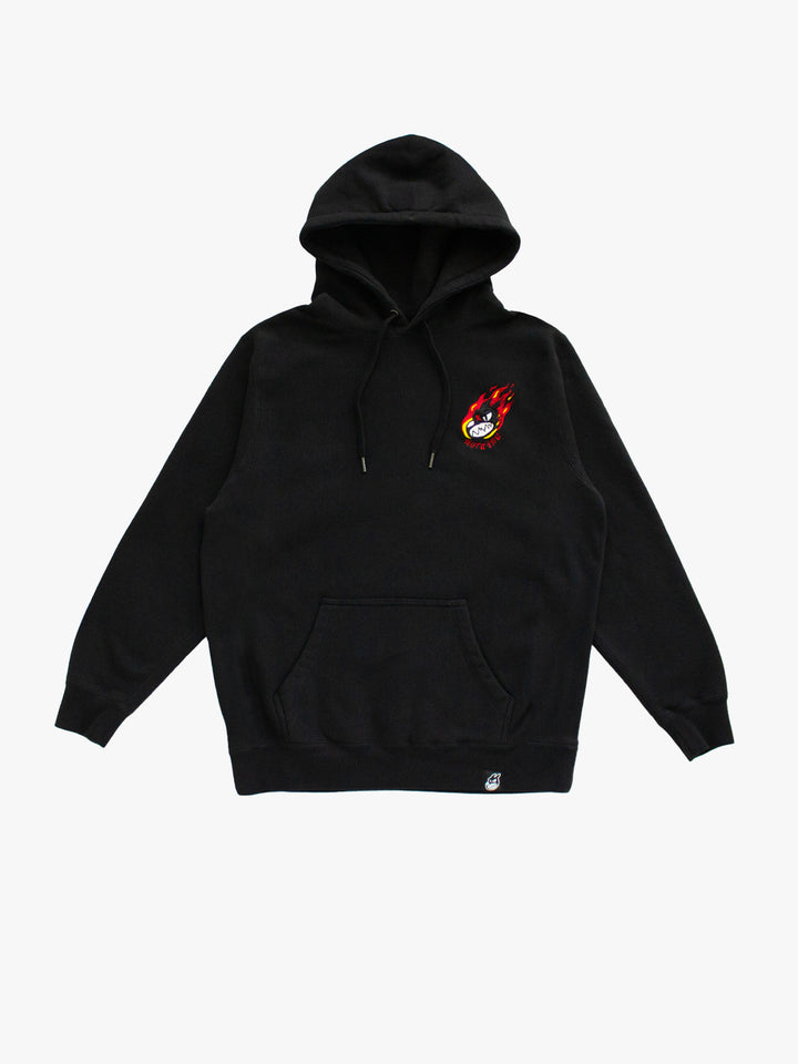 "X-LARGE" Burning Logo Hoodie (Black)