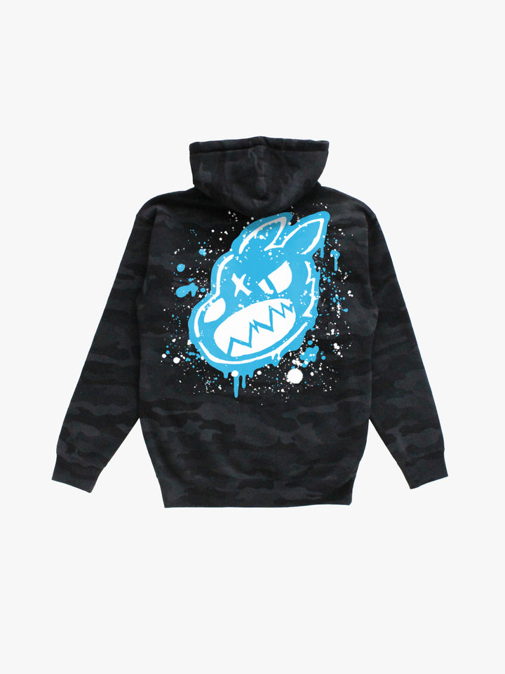 "2XL" Paint Logo Hoodie (Black Camo)