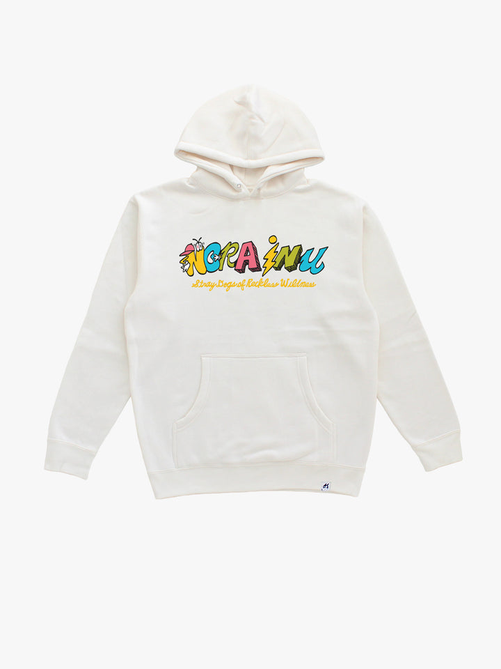 "SMALL" Cartoon Collage Logo Hoodie (Ivory)