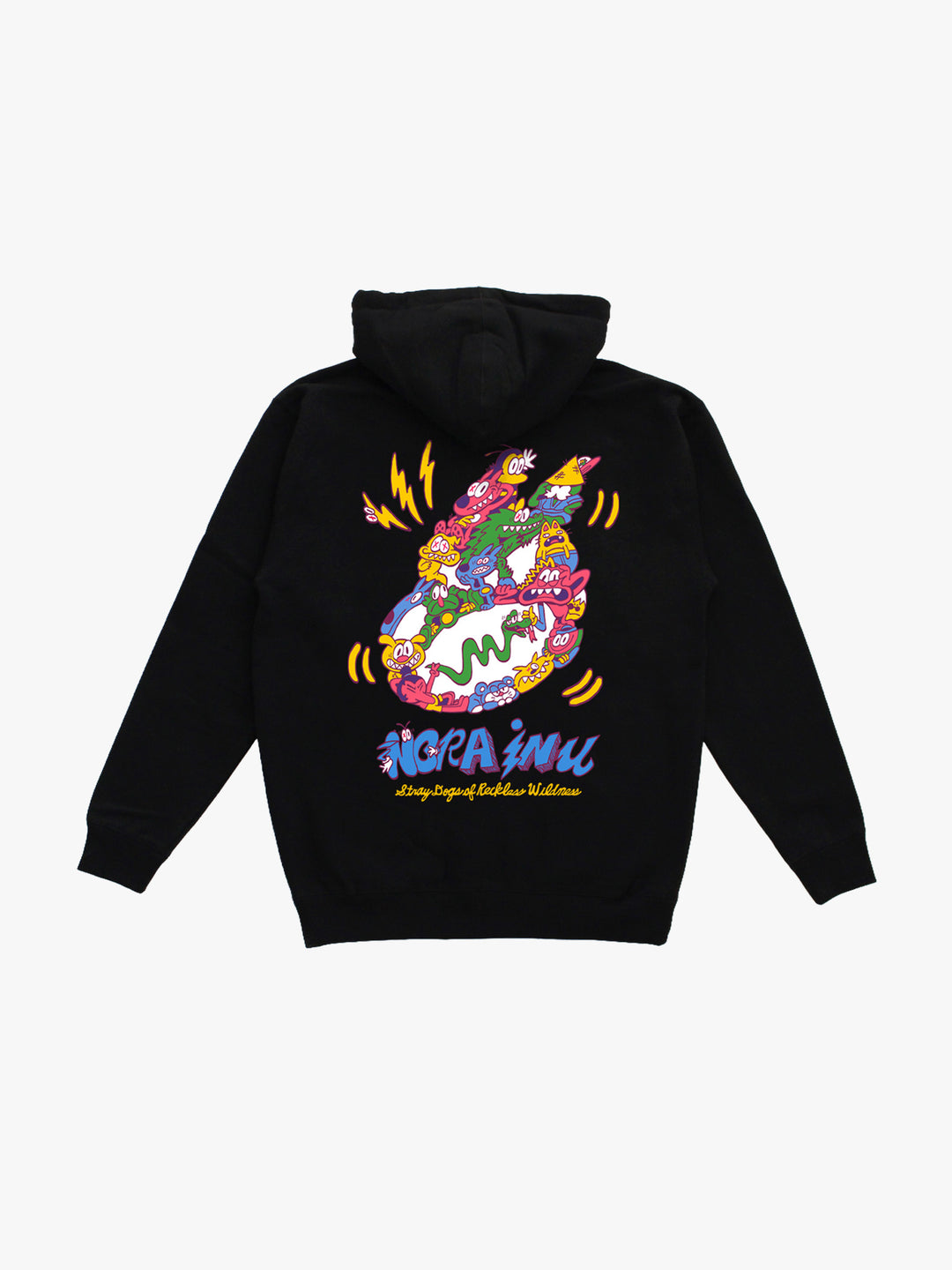 "SMALL" Cartoon Collage Logo Hoodie (Black)