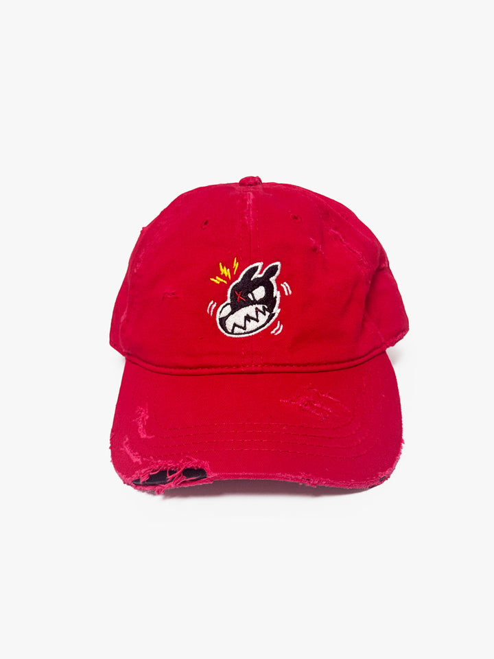 Distressed Classic Logo Cap (Red)