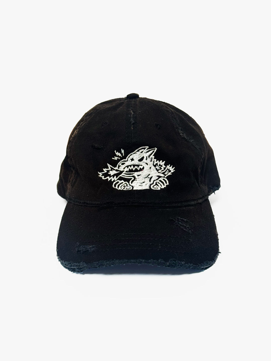 Distressed Kaiju Logo Cap (Black)