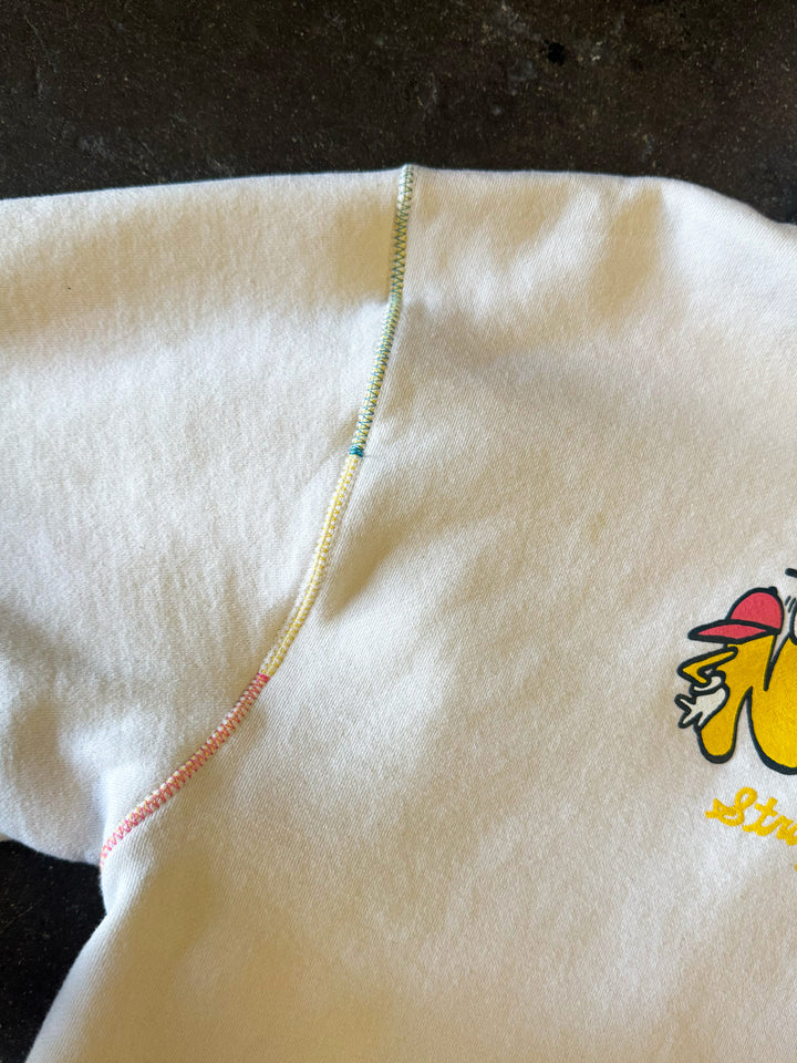 Remixed "XL" Cartoon Collage Logo Hoodie (Cream)