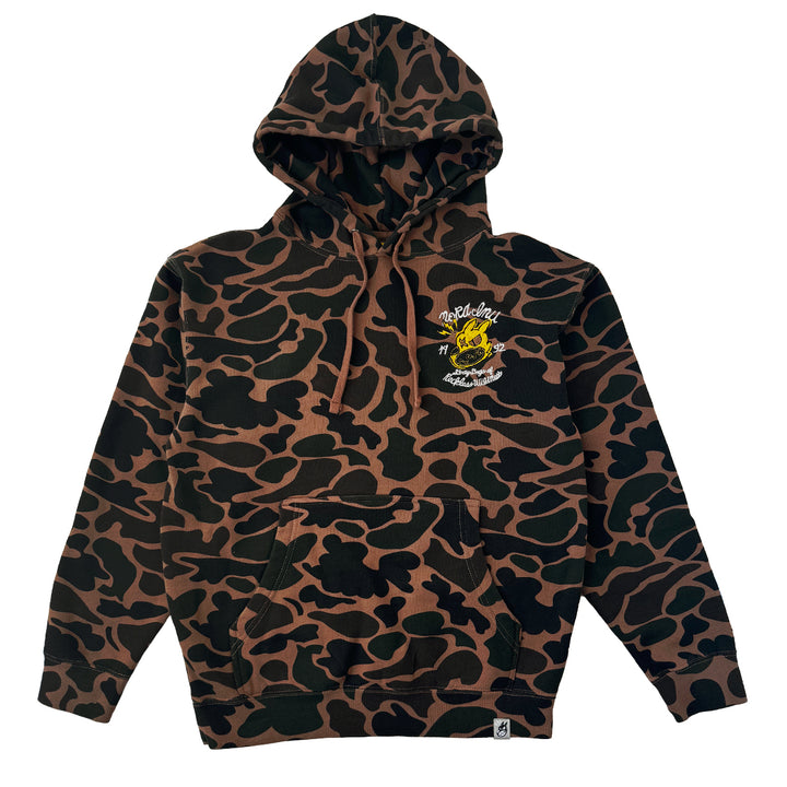 "SMALL" Torn Sketch Logo Hoodie (Duck Camo)