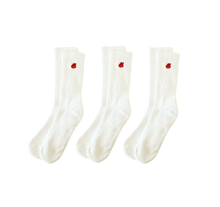 Logo Socks 3-Pack (WHITE)