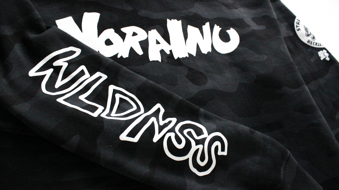 "MEDIUM" Nora Inu Logo Hoodie (Black Camo)